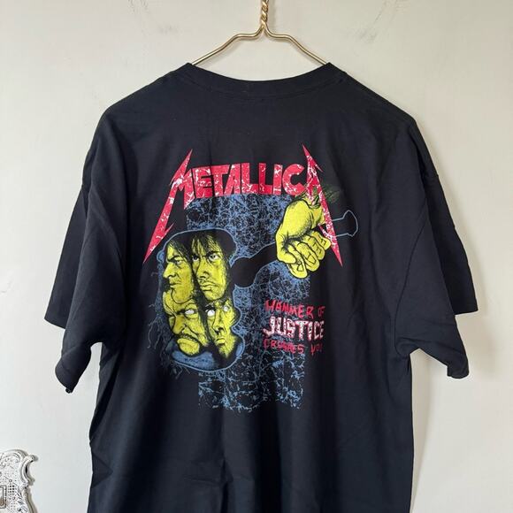 NEW Metallica And Justice For All Graphic Band Tee T Shirt M - Picture 4 of 5